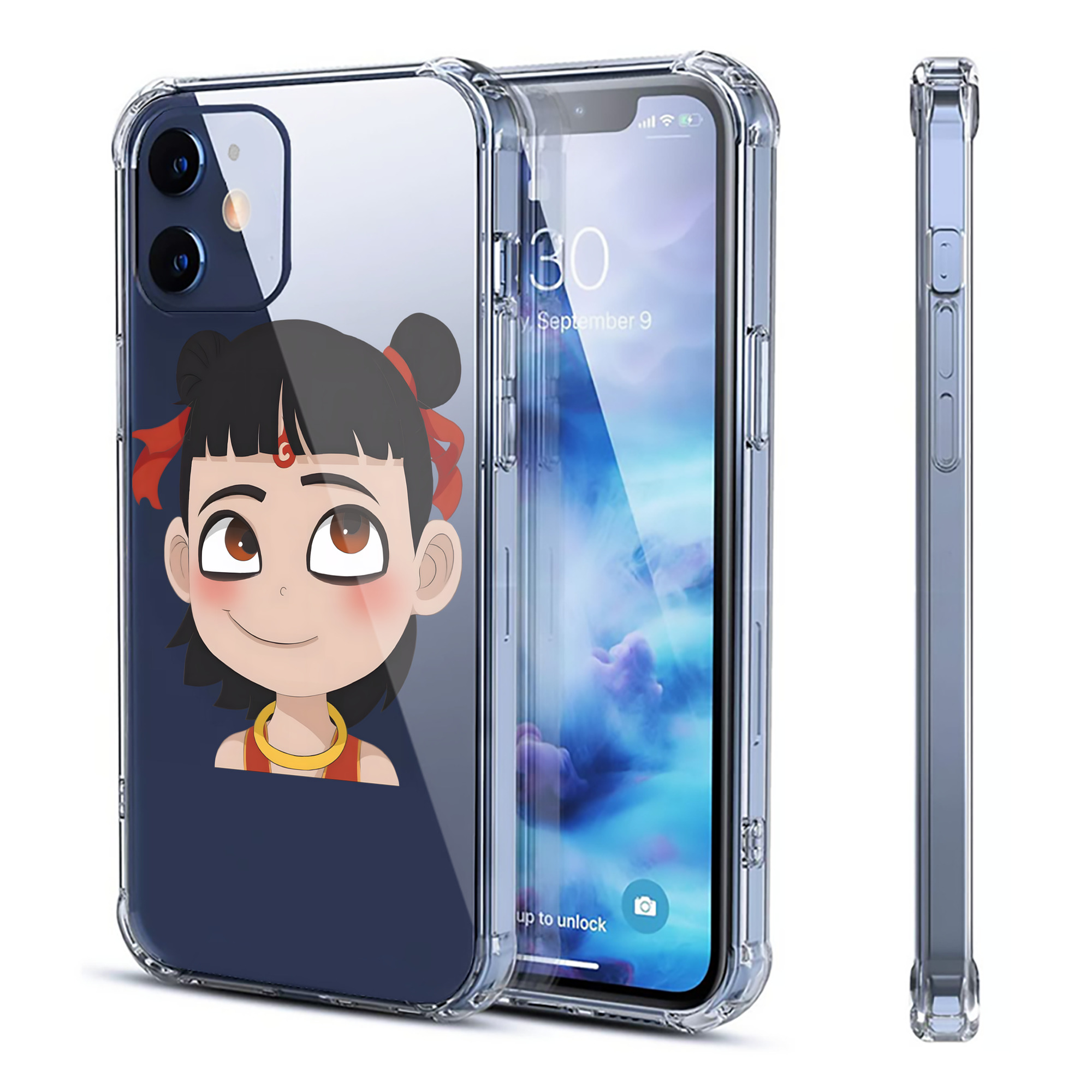 （画像用） Ne Zha 2 ナタ 魔童の大暴れ 【iPhone 12シリーズ対応】透明スマホケース（クリアソフトケース）